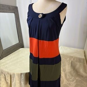 Enfocus Studio Navy Blue Elegant Dress